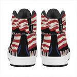 Firefighter I Fight What You Fear Print High Top Leather Sneakers
