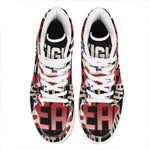 Firefighter I Fight What You Fear Print High Top Leather Sneakers