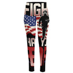 Firefighter I Fight What You Fear Print High-Waisted Pocket Leggings