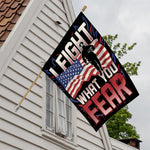 Firefighter I Fight What You Fear Print House Flag