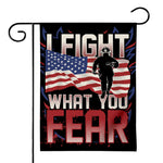Firefighter I Fight What You Fear Print House Flag