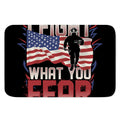 Firefighter I Fight What You Fear Print Indoor Door Mat