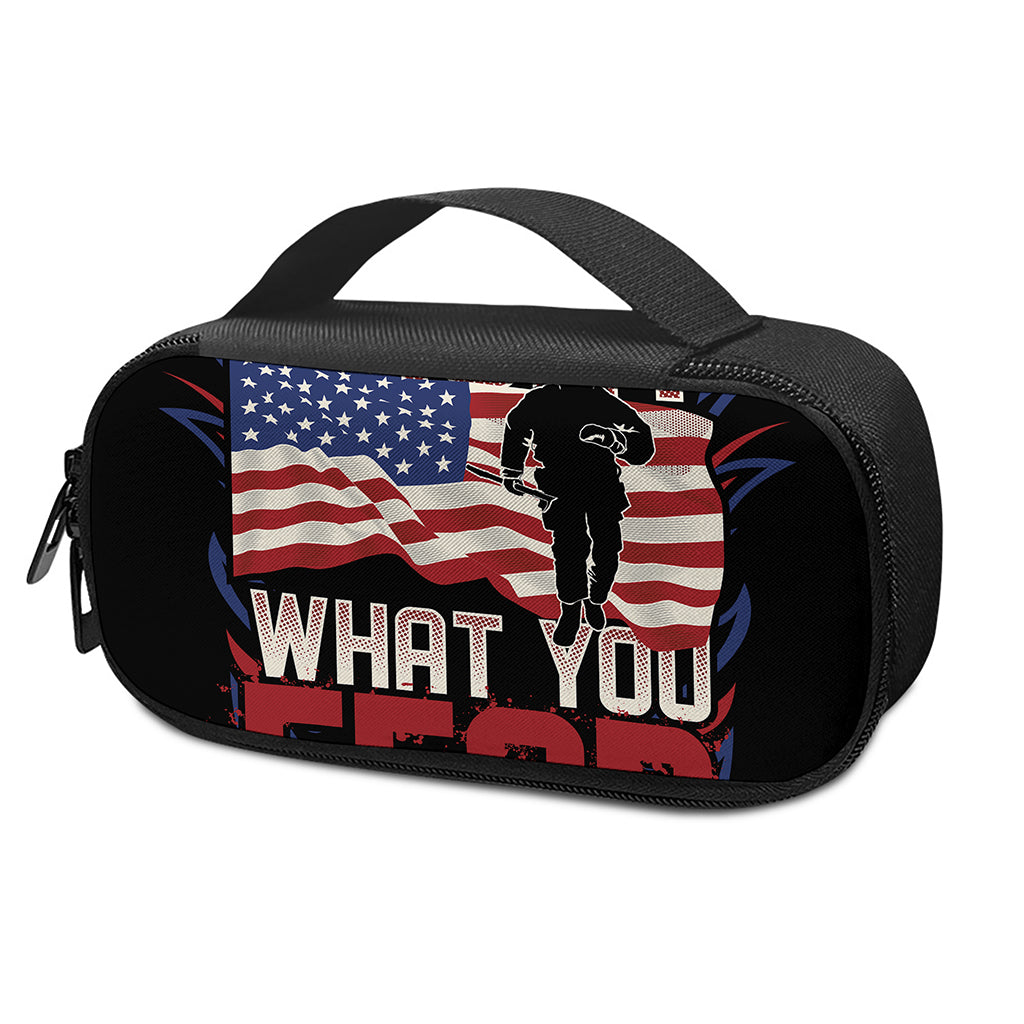Firefighter I Fight What You Fear Print Insulin Cooler Travel Case