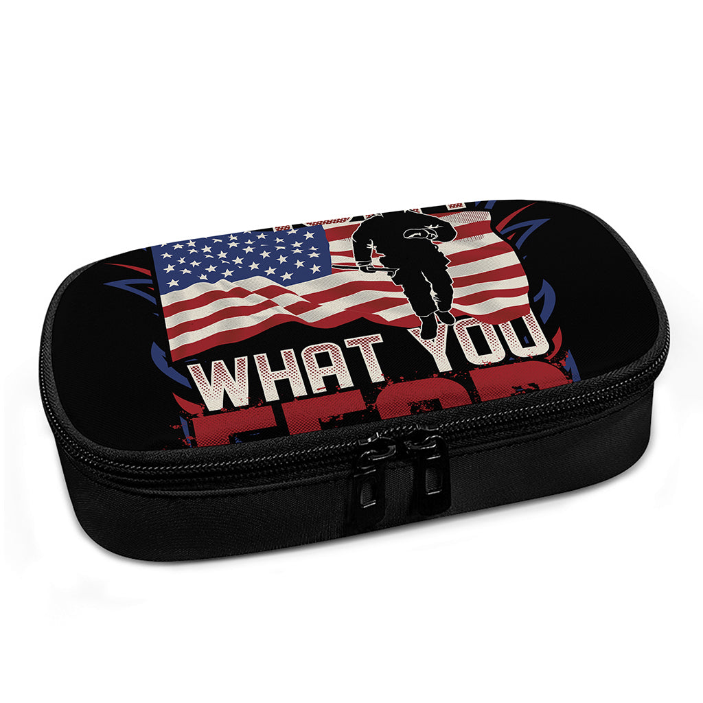 Firefighter I Fight What You Fear Print Insulin Cooler Travel Case