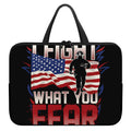 Firefighter I Fight What You Fear Print Laptop Sleeve With Handle