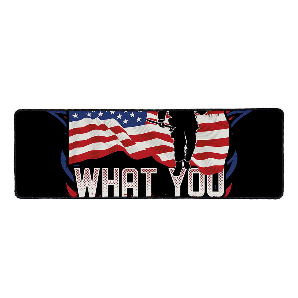 Firefighter I Fight What You Fear Print Long Kitchen Mat