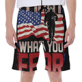 Firefighter I Fight What You Fear Print Men's Beach Shorts