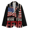 Firefighter I Fight What You Fear Print Men's Blazer