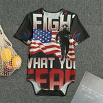 Firefighter I Fight What You Fear Print Men's Bodysuit