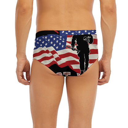 Firefighter I Fight What You Fear Print Men's Briefs