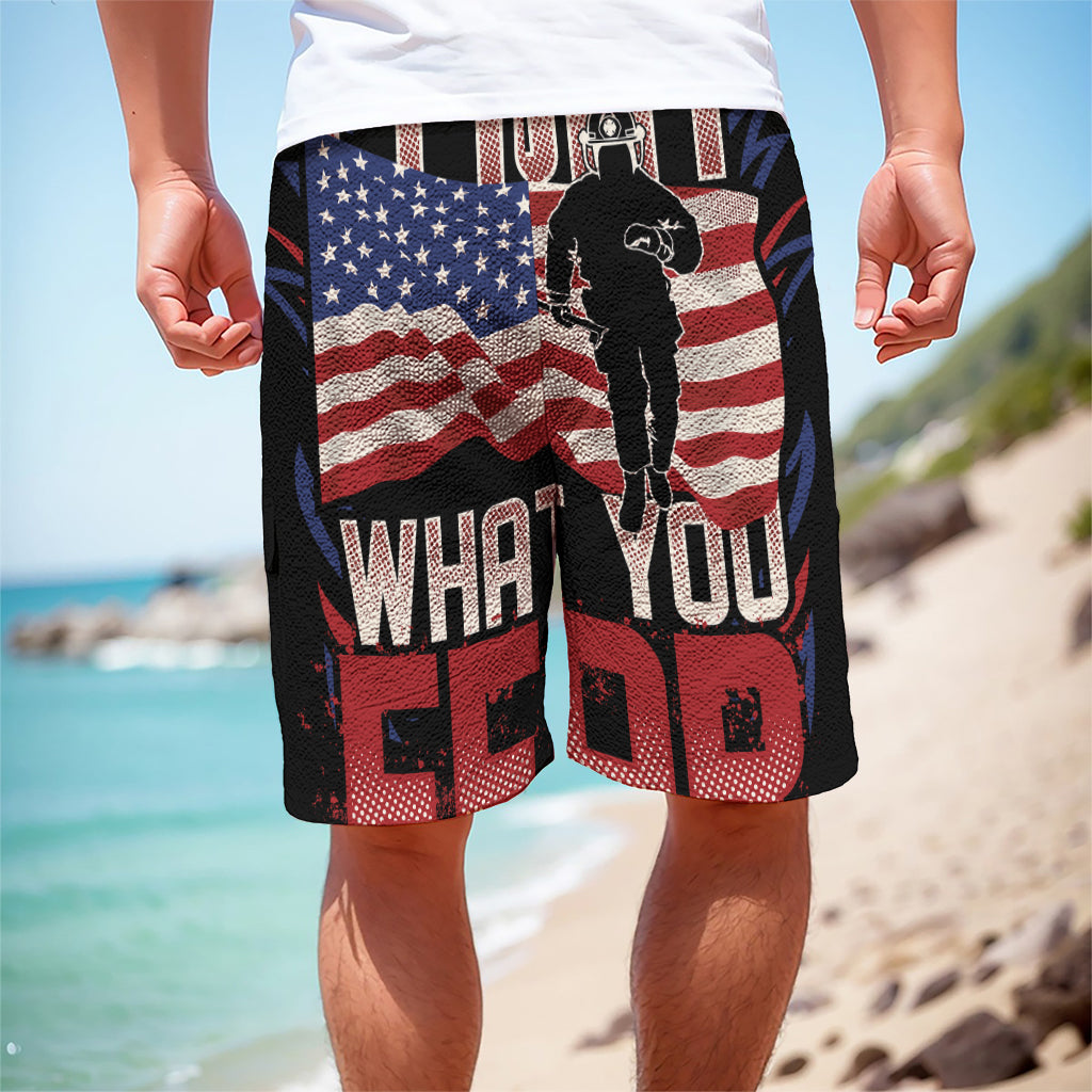 Firefighter I Fight What You Fear Print Men's Cargo Shorts