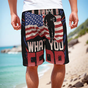 Firefighter I Fight What You Fear Print Men's Cargo Shorts