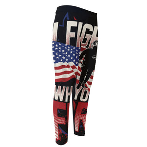 Firefighter I Fight What You Fear Print Men's Compression Pants