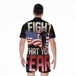 Firefighter I Fight What You Fear Print Men's Rompers