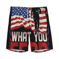Firefighter I Fight What You Fear Print Men's Athletic Shorts
