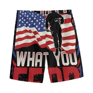 Firefighter I Fight What You Fear Print Men's Sports Shorts