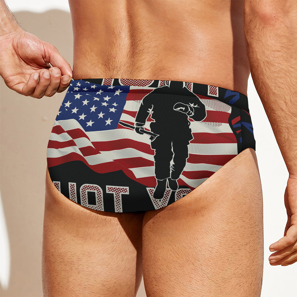 Firefighter I Fight What You Fear Print Men's Swim Briefs