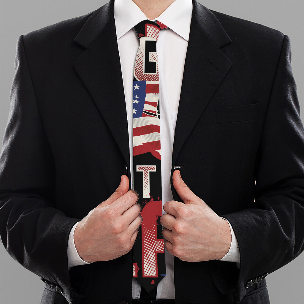 Firefighter I Fight What You Fear Print Necktie