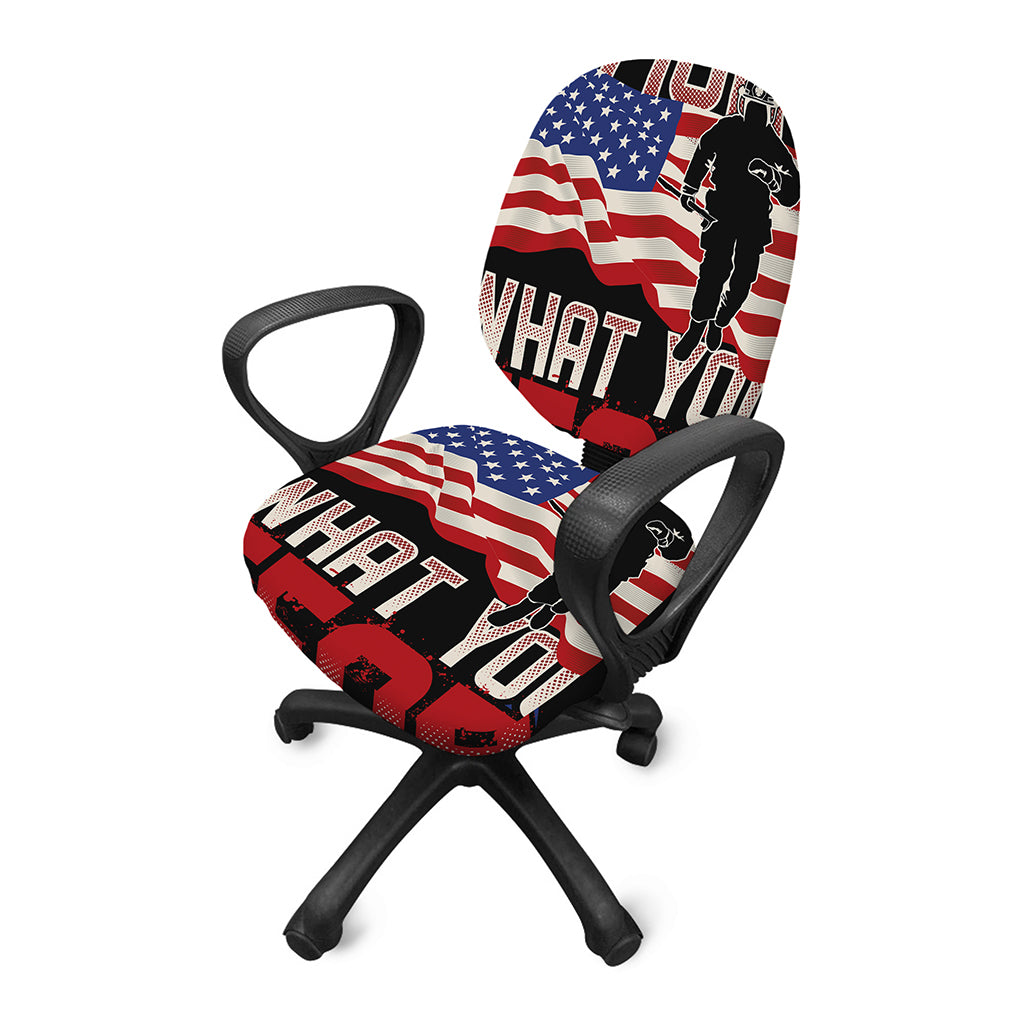 Firefighter I Fight What You Fear Print Office Chair Cover