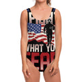 Firefighter I Fight What You Fear Print One Piece Swimsuit