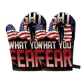 Firefighter I Fight What You Fear Print Oven Mitts