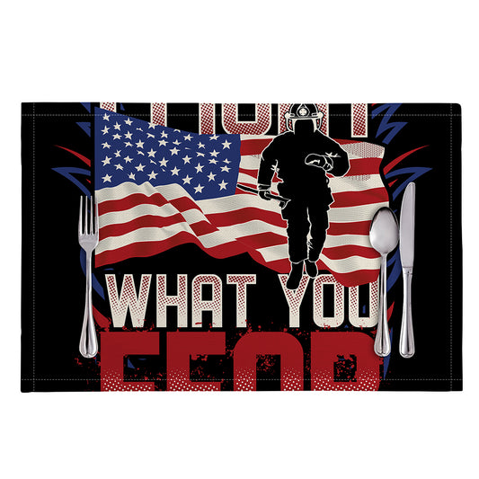Firefighter I Fight What You Fear Print Placemat