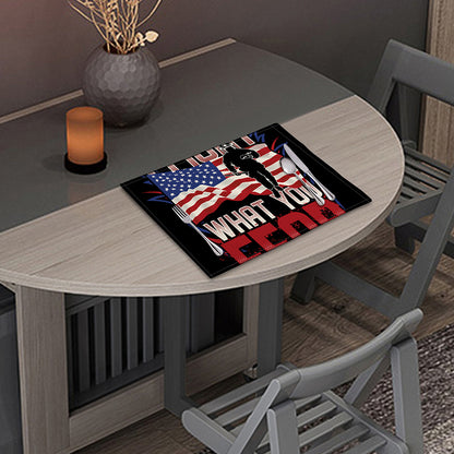 Firefighter I Fight What You Fear Print Placemat