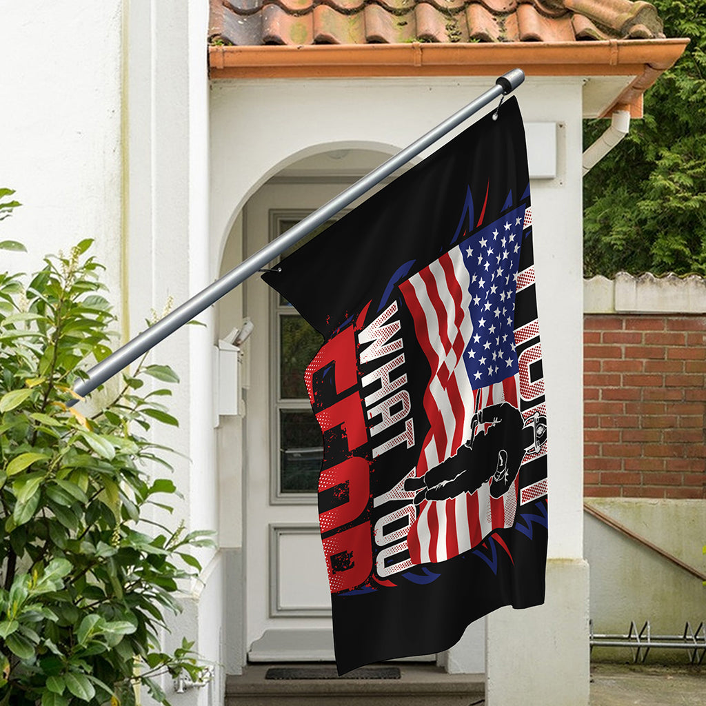 Firefighter I Fight What You Fear Print Polyester Flag