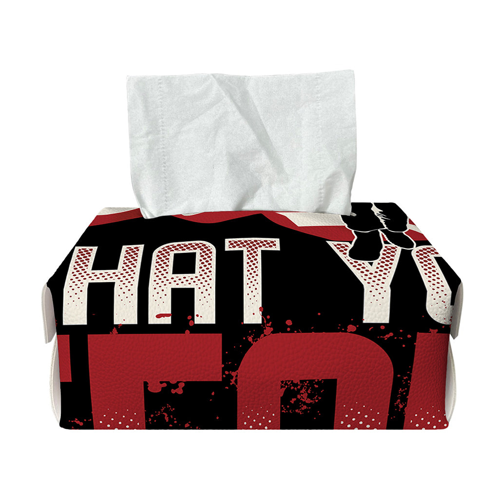 Firefighter I Fight What You Fear Print Rectangle Tissue Box Cover