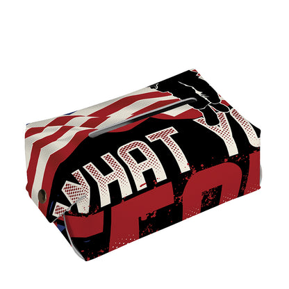 Firefighter I Fight What You Fear Print Rectangle Tissue Box Cover
