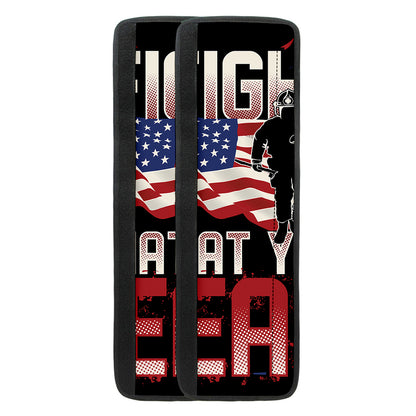 Firefighter I Fight What You Fear Print Refrigerator Handle Covers
