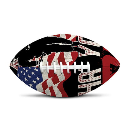 Firefighter I Fight What You Fear Print Rugby Ball