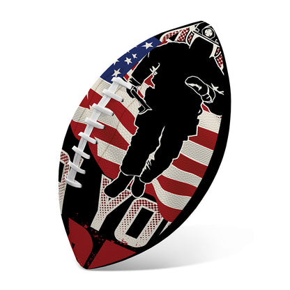 Firefighter I Fight What You Fear Print Rugby Ball