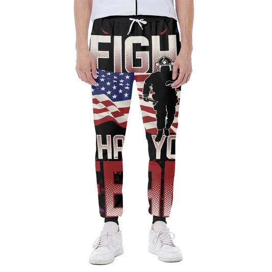 Firefighter I Fight What You Fear Print Scuba Joggers