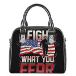 Firefighter I Fight What You Fear Print Shoulder Handbag