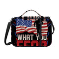 Firefighter I Fight What You Fear Print Shoulder Strap Bible Bag
