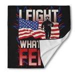 Firefighter I Fight What You Fear Print Silk Bandana
