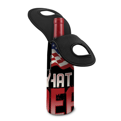 Firefighter I Fight What You Fear Print Single Neoprene Wine Tote