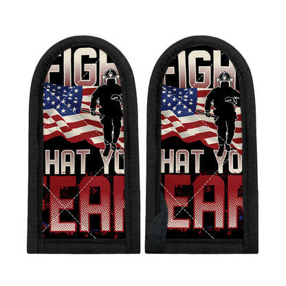 Firefighter I Fight What You Fear Print Skillet Handle Cover