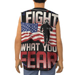 Firefighter I Fight What You Fear Print Sleeveless Baseball Jersey