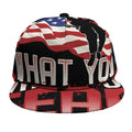 Firefighter I Fight What You Fear Print Snapback Cap