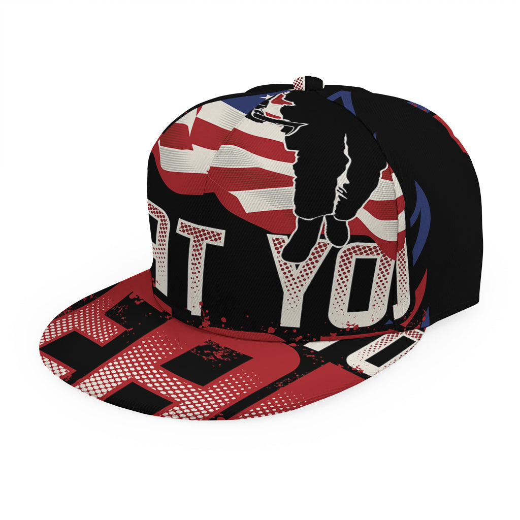 Firefighter I Fight What You Fear Print Snapback Cap