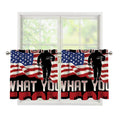Firefighter I Fight What You Fear Print Tier Curtains
