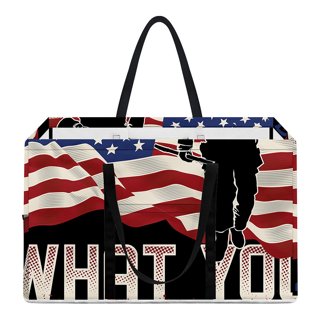 Firefighter I Fight What You Fear Print Utility Tote Bag