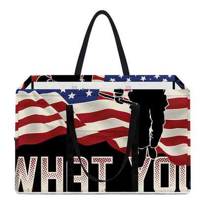 Firefighter I Fight What You Fear Print Utility Tote Bag