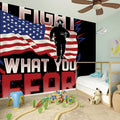 Firefighter I Fight What You Fear Print Wall Sticker
