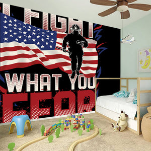 Firefighter I Fight What You Fear Print Wall Sticker