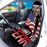 Firefighter I Fight What You Fear Print Waterproof Car Seat Cover