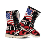 Firefighter I Fight What You Fear Print Winter Boots
