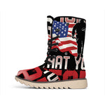 Firefighter I Fight What You Fear Print Winter Boots